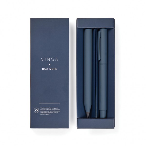 VINGA Baltimore RCS Stifteset, navy blau