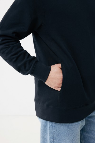 IQONIQ Yengo Hoodie mit Seitentaschen aus rec. Baumwolle, schwarz XXL