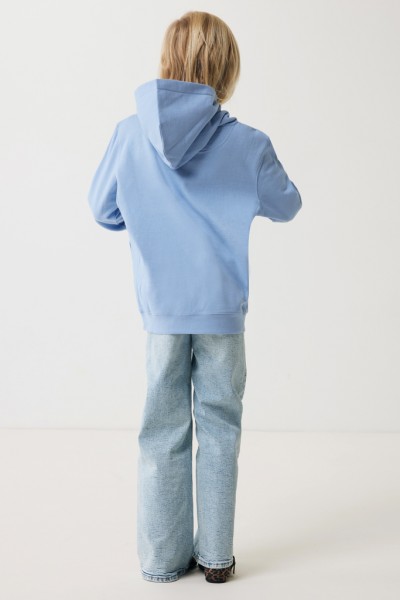 IQONIQ Yengo KidsHoodie mit Seitentaschen aus rec. Baumwolle, sky blue 78
