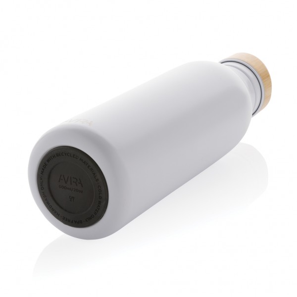 Avira Alcor 600ml Wasserflasche aus RCS rec. Stainless-Steel, weiß