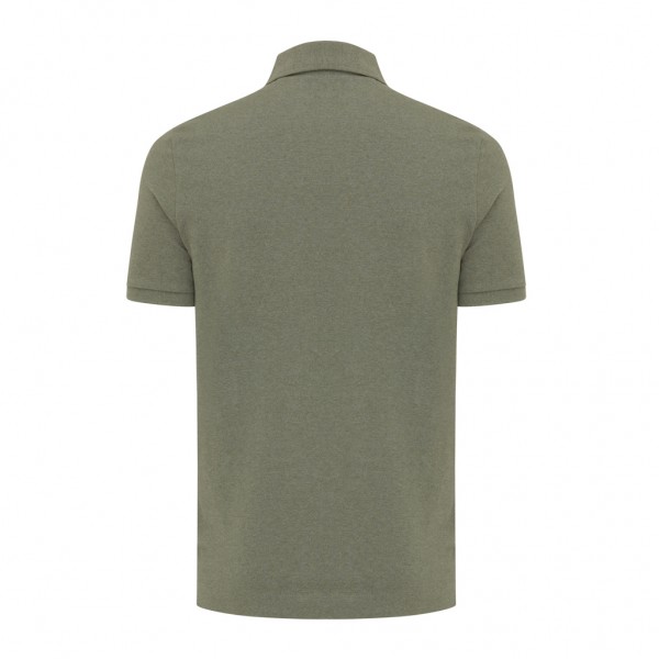 IQONIQ Yosemite Piqué-Poloshirt aus recycelter Baumwolle, heather green M