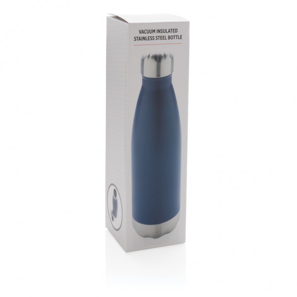 Vakuumisolierte Stainless Steel Flasche, blau