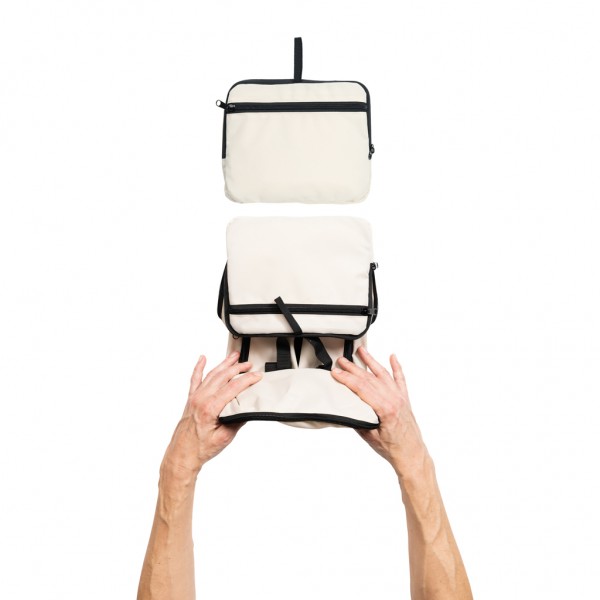 Dillon AWARE™ RPET faltbarer klassischer Rucksack, off white