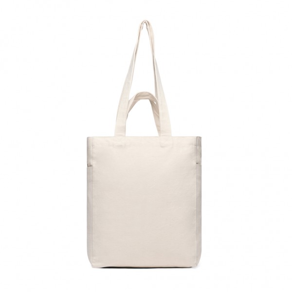 VINGA Hilo AWARE™ Tasche mit Reißverschluss aus rec. Canvas, off white