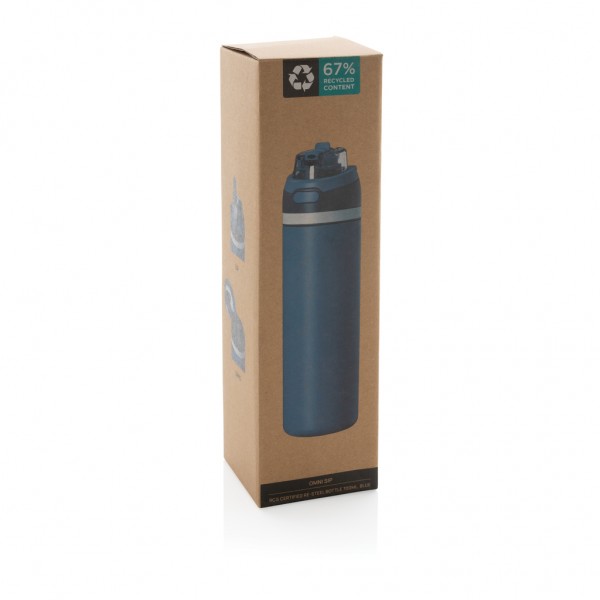 Omni Sip verschließbare Flasche aus RCS-reSteel, 720ml, blau