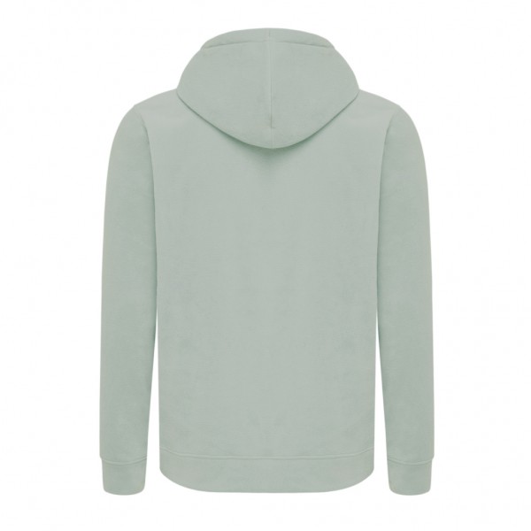 IQONIQ Trivor Mikrofleece-Kapuzen-Pulli aus recyc. Polyester, Iceberg green XXL