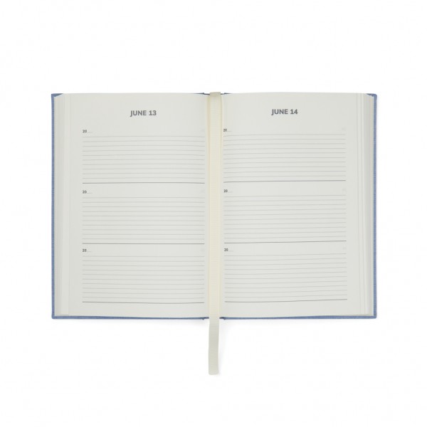 VINGA `One memory a day` GRS-recyceltes Papierjournal, blau