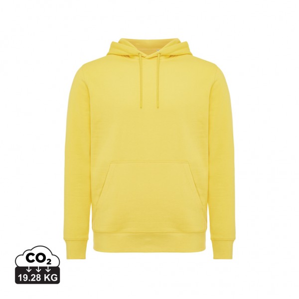 IQONIQ Rila Lightweight Hoodie aus recycelter Baumwolle, gelb XL