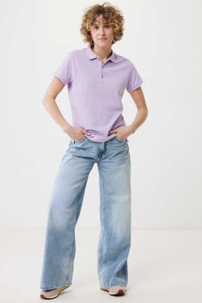 IQONIQ Yosemite Damen Piqué-Poloshirt aus rec. Baumwolle, lavender S