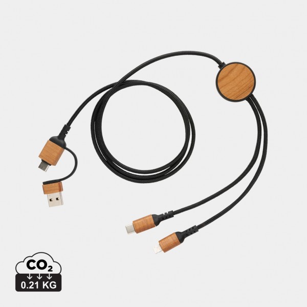 Ohio 6-in-1-Kabel aus RCS zertifiziert recyceltem Kunststoff, schwarz