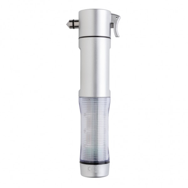 Notfalllicht mit Nothammer, silber