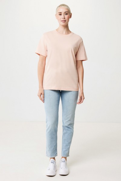 IQONIQ Kakadu relaxed T-Shirt aus recycelter Baumwolle, peach nectar L