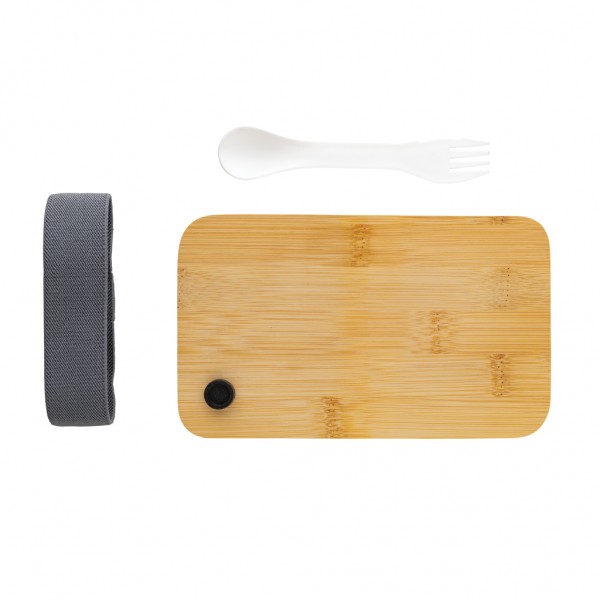 RCS RPP Lunchbox mit Bambusdeckel, weiß