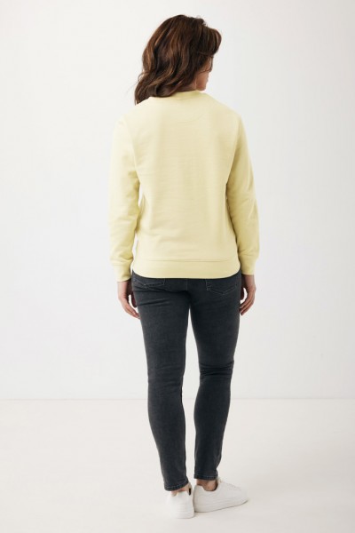 IQONIQ Etosha Lightweight Sweater aus recycelter Baumwolle, cream yellow XS