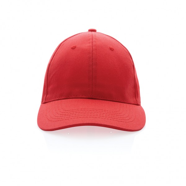 Impact 6 Panel Kappe aus 280gr rCotton mit AWARE™ Tracer, luscious red