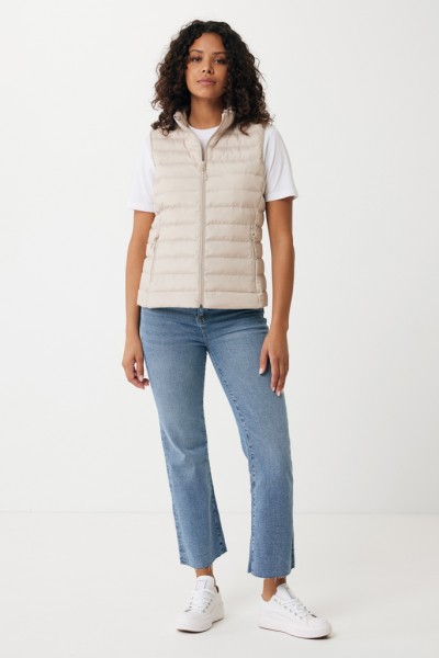 IQONIQ Meru Damen Bodywarmer aus recyceltem Polyester, beige XXL