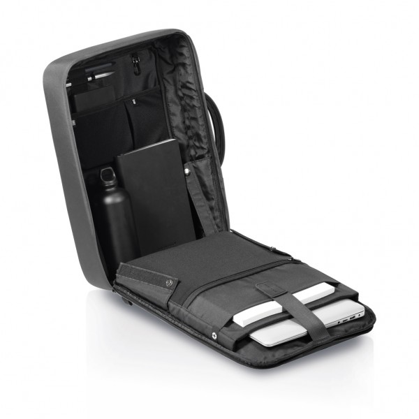 Bobby Bizz 2.0 Anti-Diebstahl Rucksack & Aktentasche, grau