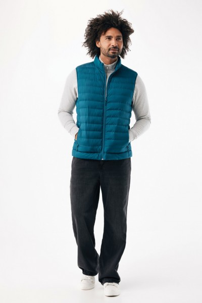 IQONIQ Meru Herren Bodywarmer aus recyceltem Polyester, dark teal XXXL