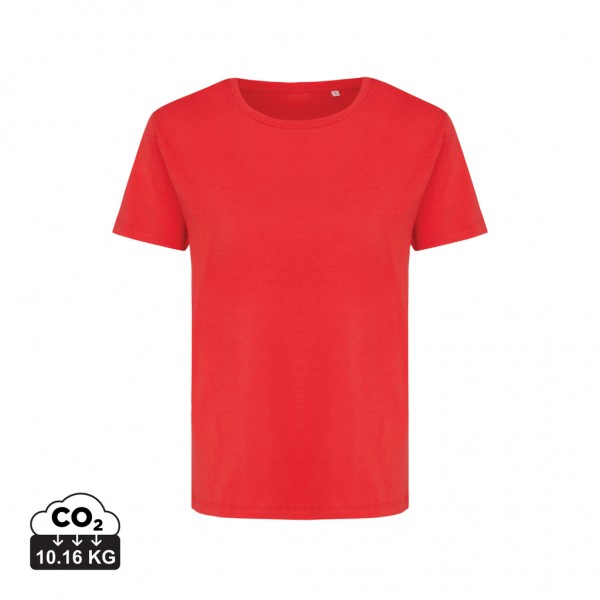 IQONIQ Yala Damen T-Shirt aus recycelter Baumwolle, luscious red L