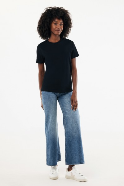 IQONIQ Brett T-Shirt aus recycelter Baumwolle, schwarz M