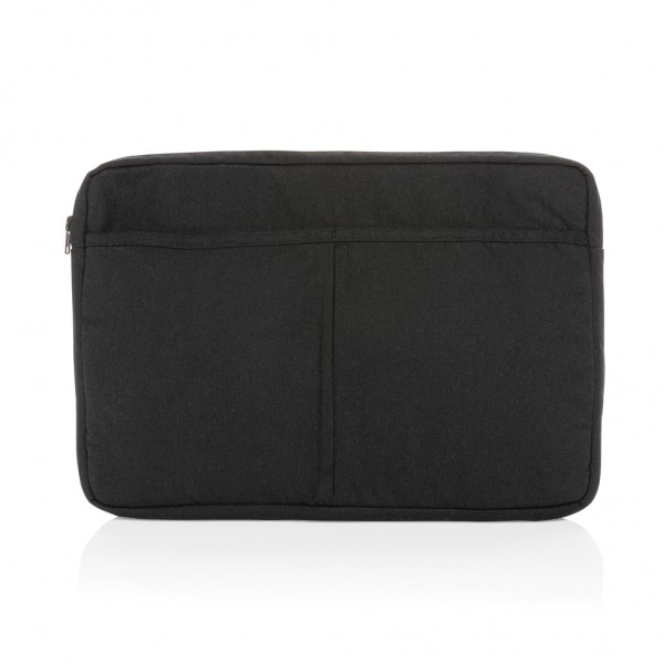 Laluka AWARE™ 15,6` Laptoptasche aus recycelter Baumwolle, schwarz