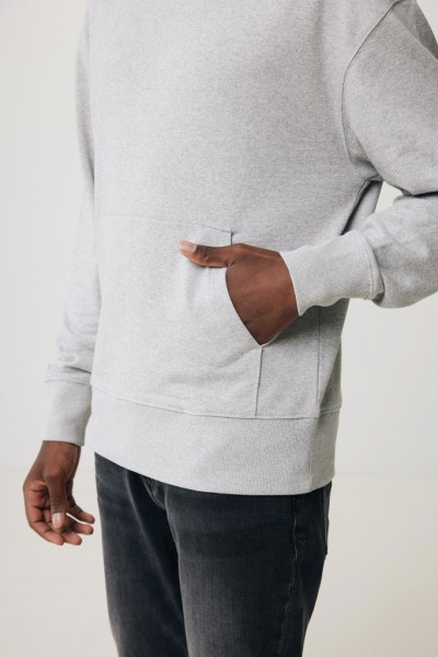 IQONIQ Yoho Relax-Hoodie aus recycelter Baumwolle, heather grey XXXL