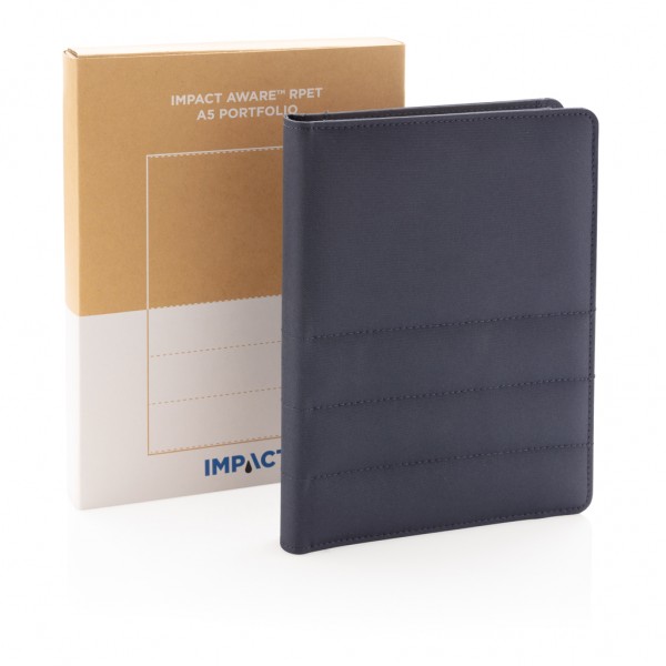 Impact AWARE™ RPET A5 Portfolio, navy blau