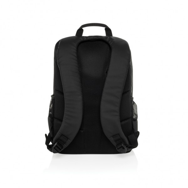 Lima Aware™ RPET wasserabweisender 15,6` Laptop-Rucksack, schwarz
