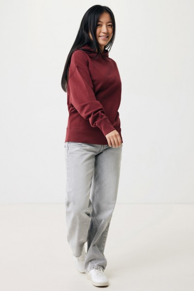 IQONIQ Yoho Relax-Hoodie aus recycelter Baumwolle, burgunderrot L