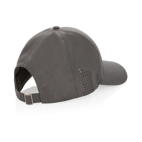 Impact AWARE™ rPET 6-Panel-Sportkappe, grau