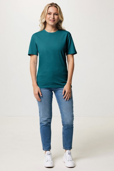 IQONIQ Bryce T-Shirt aus recycelter Baumwolle, verdigris XS