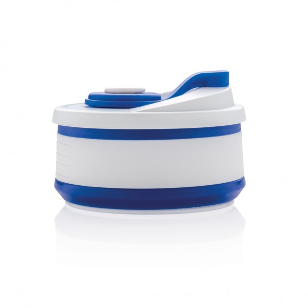 faltbarer Silikon-Becher, blau