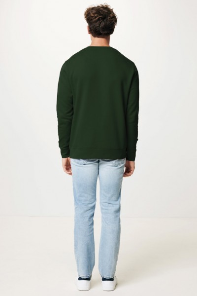 IQONIQ Etosha Lightweight Sweater aus recycelter Baumwolle, forest green XXXL