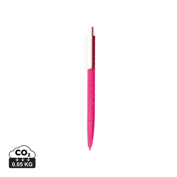 X3-Stift mit Smooth-Touch aus RCS recyceltem ABS, rosa