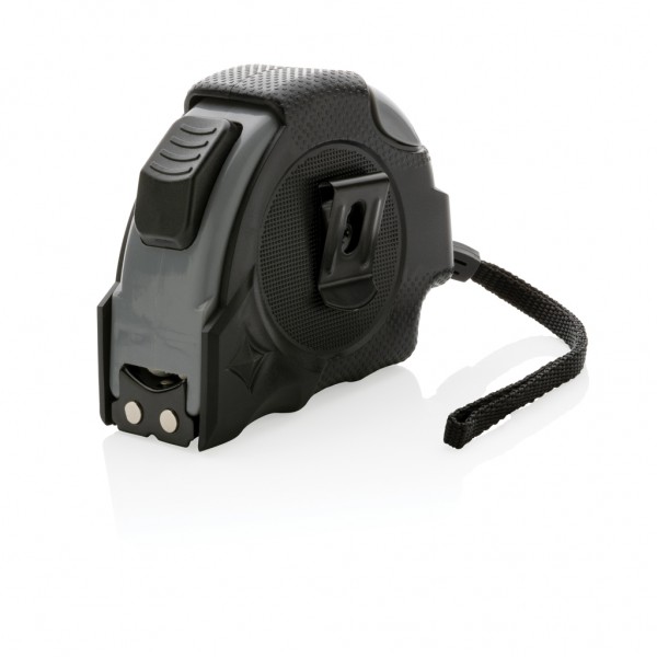 Auto-Stop-Maßband aus recyceltem Kunststoff, 8m/25mm, schwarz