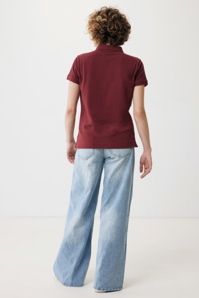 IQONIQ Yosemite Damen Piqué-Poloshirt aus rec. Baumwolle, burgunderrot XXL