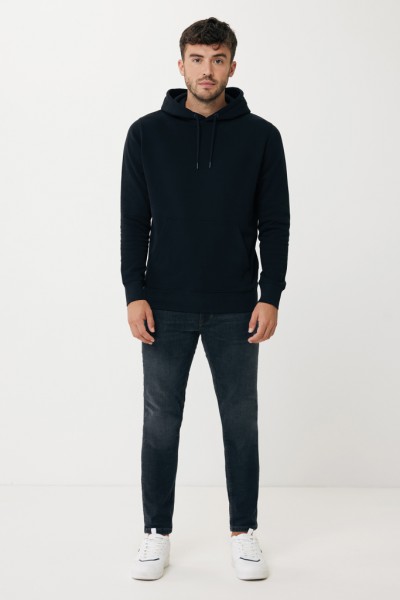 IQONIQ Rila Lightweight Hoodie aus recycelter Baumwolle, schwarz 4XL