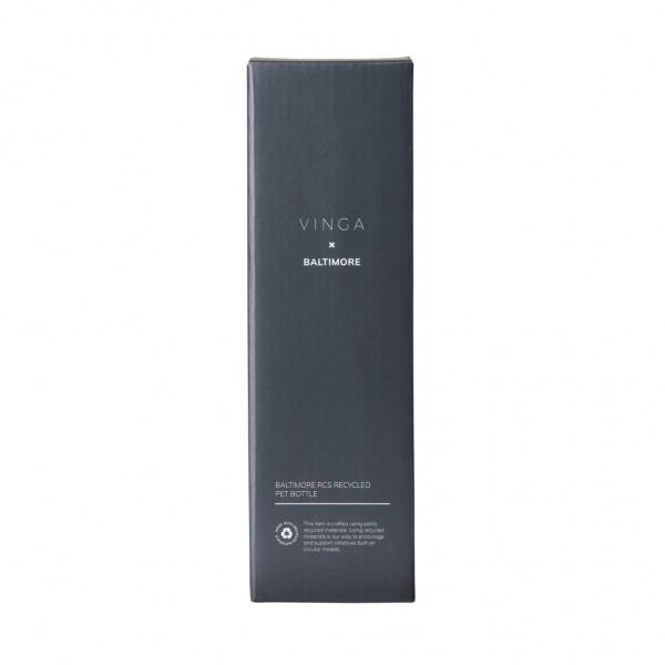 VINGA Baltimore RCS recyc. Edelstahlflasche 600ml, navy blau