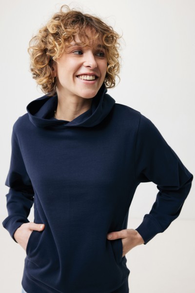 IQONIQ Yengo Hoodie mit Seitentaschen aus rec. Baumwolle, navy blau XXL