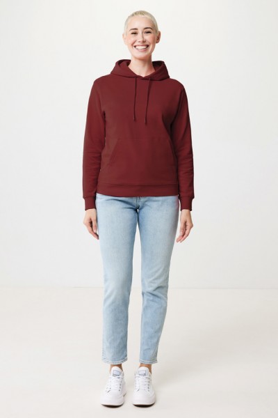 IQONIQ Jasper Hoodie aus recycelter Baumwolle, burgunderrot S