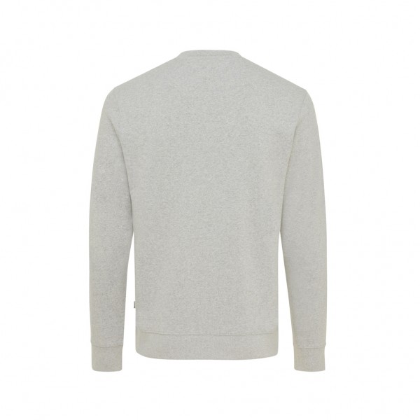 IQONIQ Denali ungefärbt. Rundhals-Sweater aus recycelter BW, heather grey XXS
