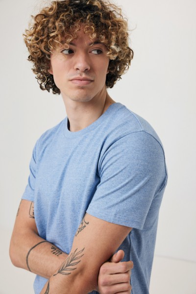 IQONIQ Brett T-Shirt aus recycelter Baumwolle, light heather blue M