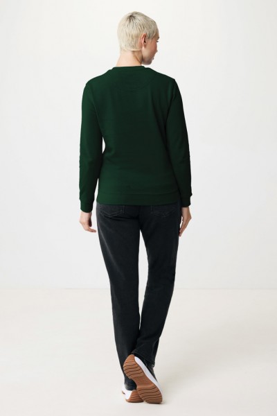 IQONIQ Zion Rundhals-Sweater aus recycelter Baumwolle, forest green M