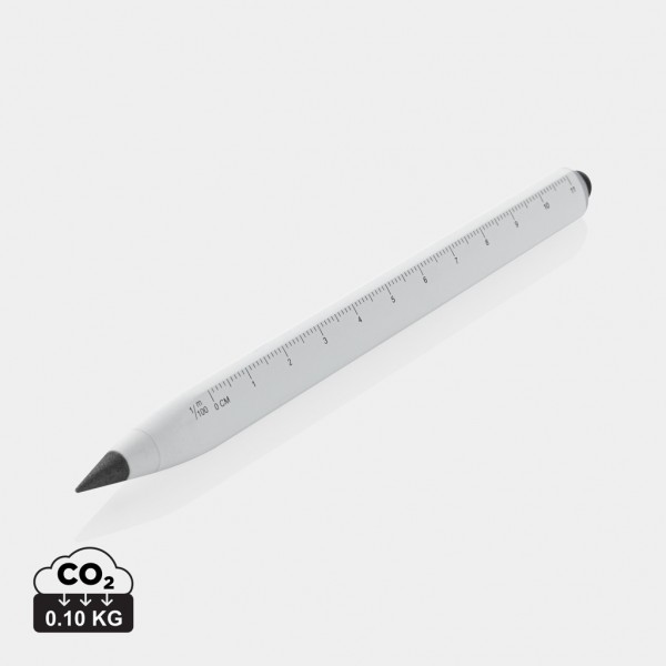 Eon Infinity Multitasking Stift aus RCS recycelt. Aluminium, weiß