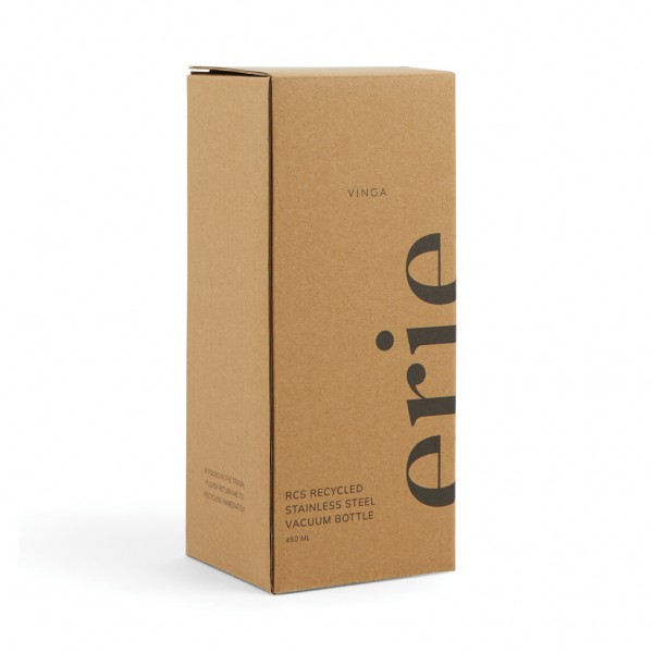 VINGA Erie 450ml Vakuumflasche aus RCS recyceltem Stahl, grün