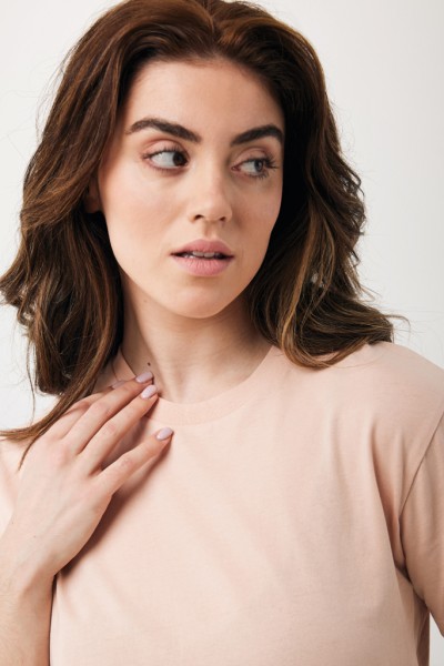 IQONIQ Teide T-Shirt aus recycelter Baumwolle, peach nectar XXXL