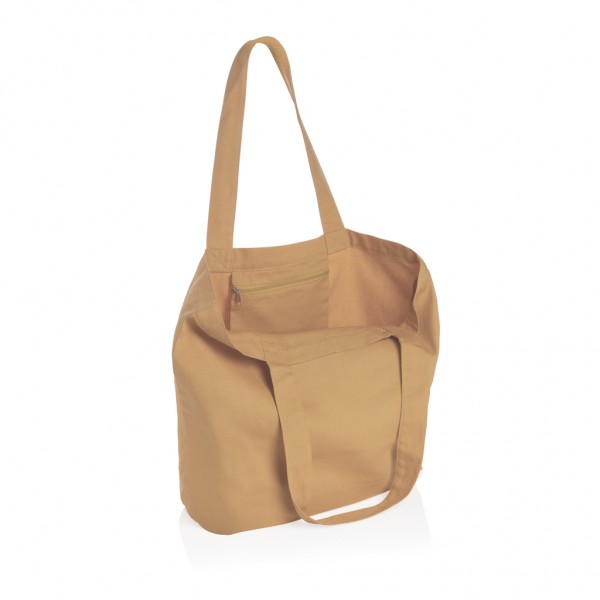 Impact Aware™ 240g/m² rcCanvas Shopper + Tasche, ungefärbt, braun