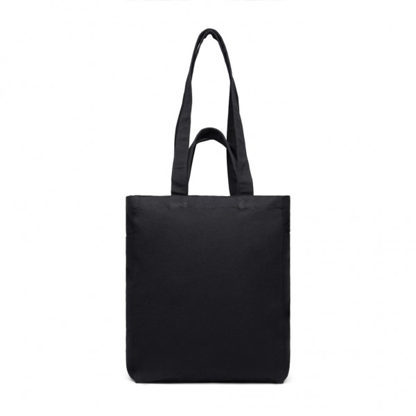 VINGA Hilo AWARE™ Tasche mit Reißverschluss aus rec. Canvas, schwarz