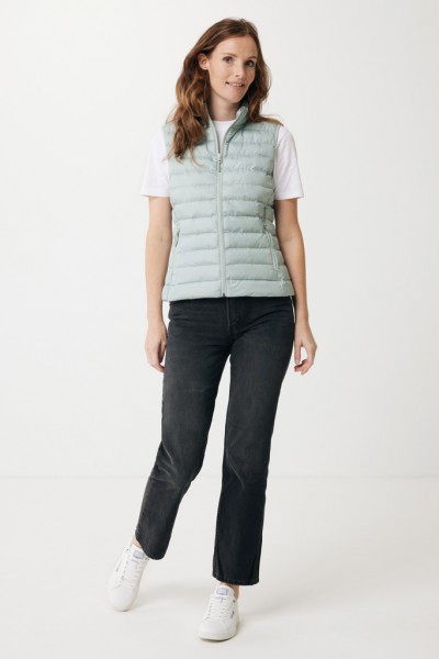 IQONIQ Meru Damen Bodywarmer aus recyceltem Polyester, Iceberg green S