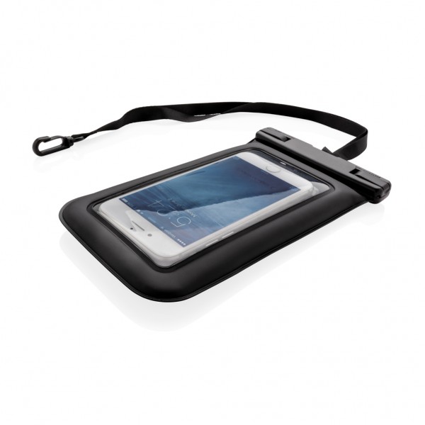 IPX8 wasserdichte, schwimmende Telefontasche, schwarz